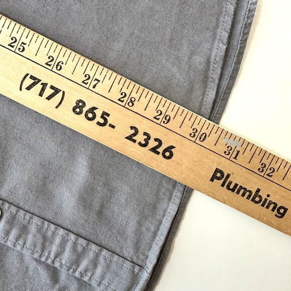 Express Men's Dress Shirt Button Down Long Sleeve Gray Size XXL 2X 18-18 1/2 - Picture 5 of 7